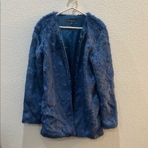 For Love and Lemons Wanderlust Faux Fur Jacket Size Medium